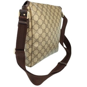Gucci Crossbody GG Bag Messenger Brown Supreme Plus